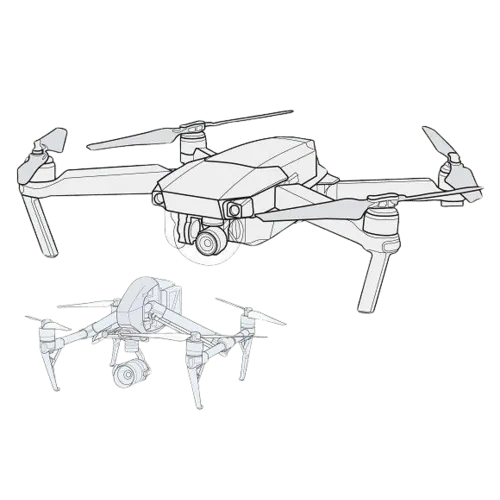 Concept sketch of a defense drone