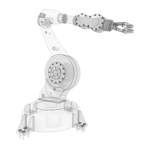 Concept sketch of an industrial robot